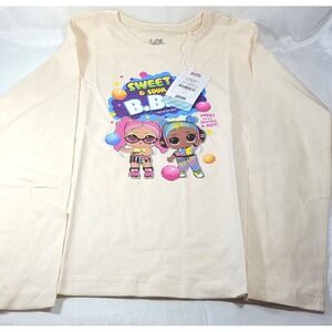 LOL Surprise Girl's Long Sleeve T-Shirt - Sweet & Sour - Cream - Size 12‎